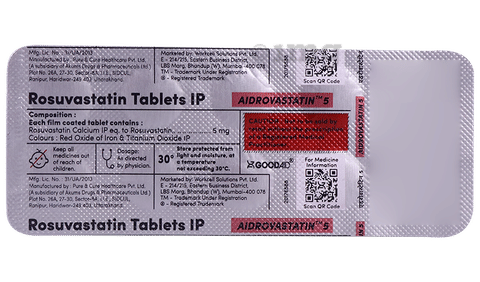 Aidrovastatin 5 Tablet image Aidrovastatin 5 Tablet image