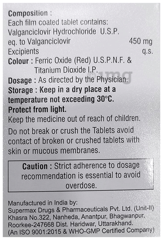 Valmeg 450 Tablet image