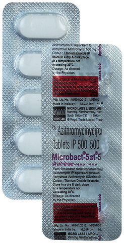 माइक्रोबैक्ट 500mg टैबलेट image