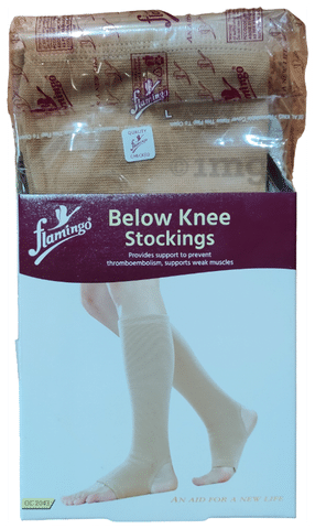 Flamingo OC 2043 Below Knee Stockings Large: Buy box of 1.0 Pair