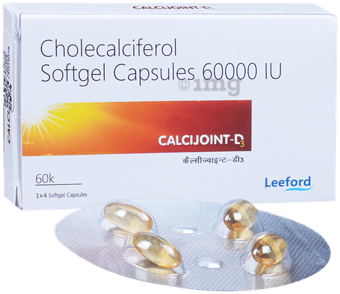 Calcijoint D3 Softgel Capsule for Bone, Joint and Muscle Care Capsule image