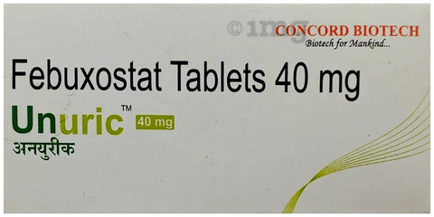 Unuric 40mg Tablet image Unuric 40mg Tablet image