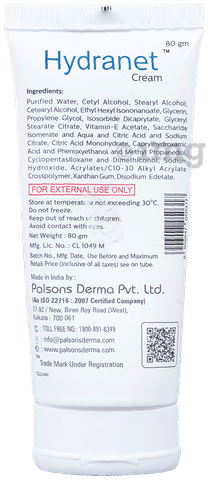 Hydranet cream hot sale