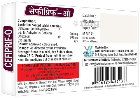 Cefiprif-O Tablet image