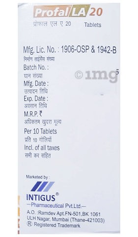 Profal LA 20 Tablet image