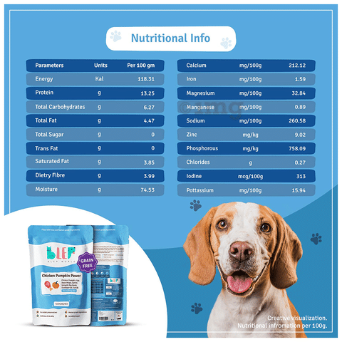 Blep World Chicken Pumpkin Pawer Wet Dog Food 200gm Each Buy