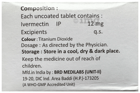 Iverbest 12 Tablet image