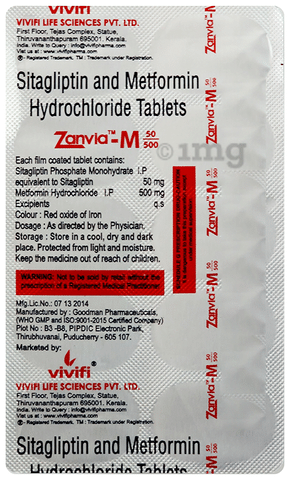 Zanvia-M 50/500 Tablet