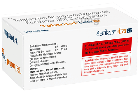 Telmital-Beta 25 Tablet ER image
