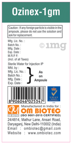Ozinex 1gm Injection