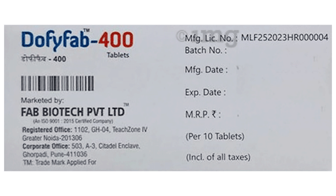 Dofyfab 400 Tablet image Dofyfab 400 Tablet image