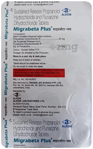 Migrabeta Plus Tablet SR image