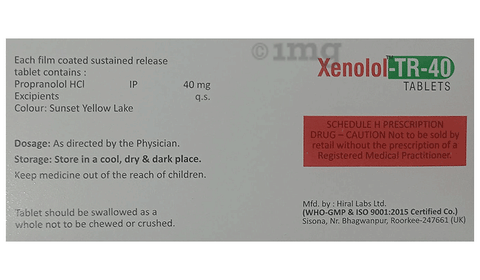 Xenolol-TR 40 Tablet image