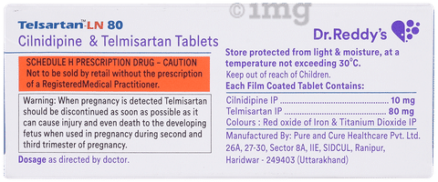 Telsartan LN 10mg/80mg Tablet