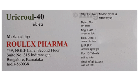 Uricroul 40 Tablet image