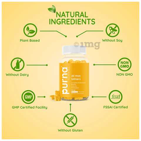 Purna Multivitamin Mango Gummies image Purna Multivitamin Mango Gummies image