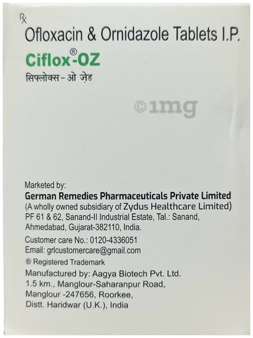 Ciflox-OZ Tablet image