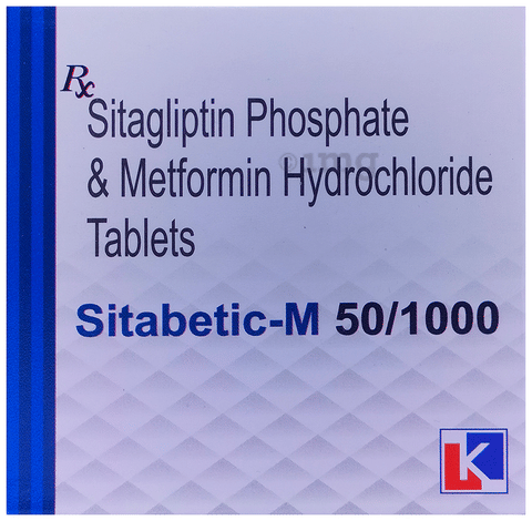 Sitabetic-M 50/1000 Tablet image Sitabetic-M 50/1000 Tablet image
