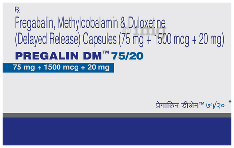 Pregalin DM 75/20 Capsule DR image Pregalin DM 75/20 Capsule DR image
