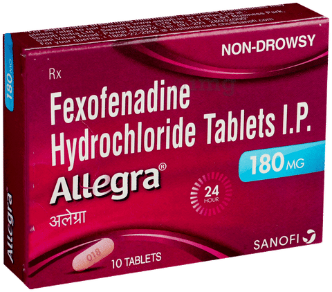Allegra 180mg Tablet image