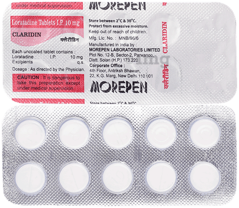 Claridin Tablet image
