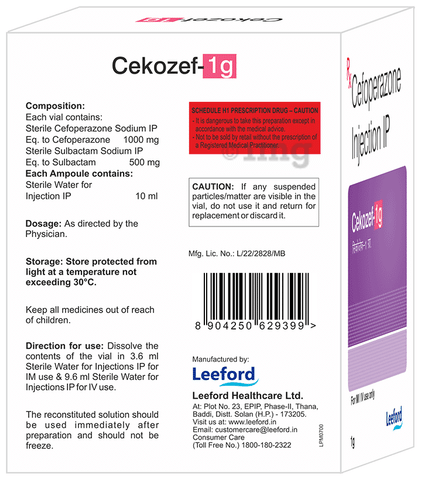 Cekozef 1G Injection