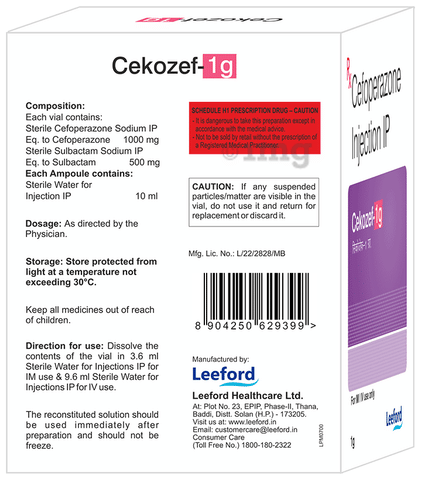 Cekozef 1G Injection image