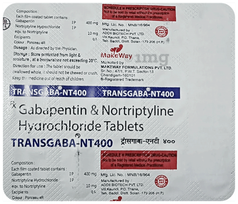 Transgaba-NT 400 Tablet image