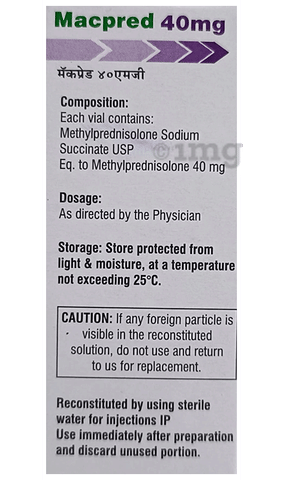 Macpred 40mg Injection image Macpred 40mg Injection image