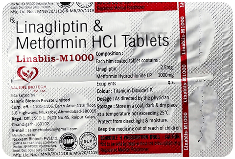 Linablis-M 1000 Tablet image Linablis-M 1000 Tablet image