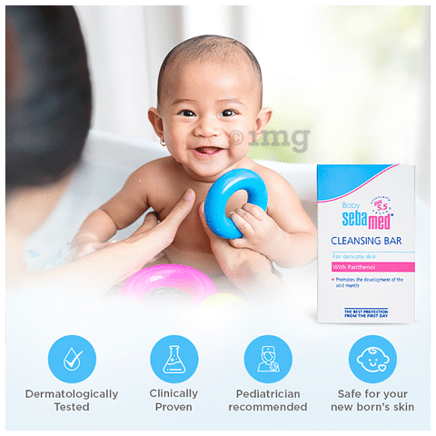 Sebamed Baby Cleansing Bar with Panthenol 5.5 pH For Delicate