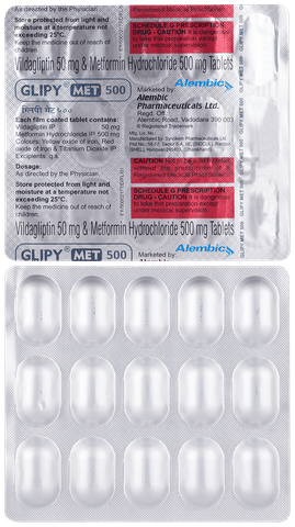 Glipy Met 500 Tablet image Glipy Met 500 Tablet image