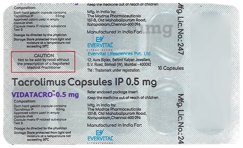 Vidatacro 0.5mg Capsule image