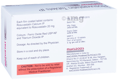 Rozustat 20 Tablet image Rozustat 20 Tablet image
