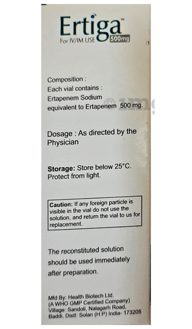 Ertiga 500mg Injection image