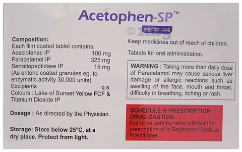 Acetophen-SP Tablet image