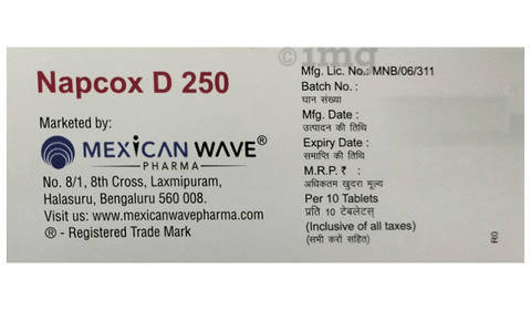 Napcox D 250 Tablet image Napcox D 250 Tablet image