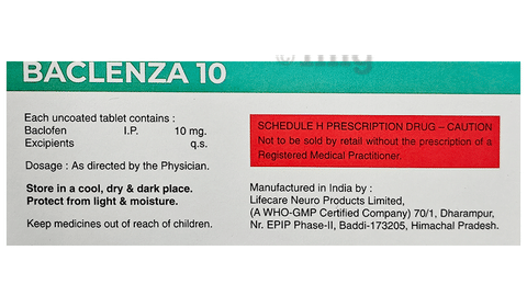 Baclenza 10 Tablet image