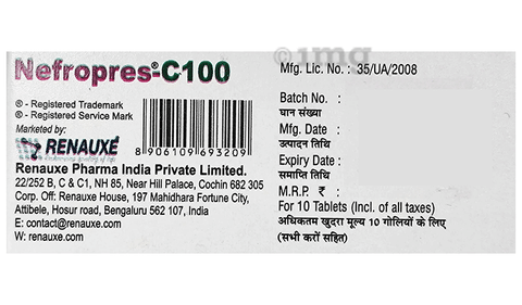 Nefropres C 100mcg Tablet image Nefropres C 100mcg Tablet image