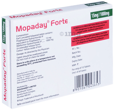 Mopaday Forte Tablet ER image