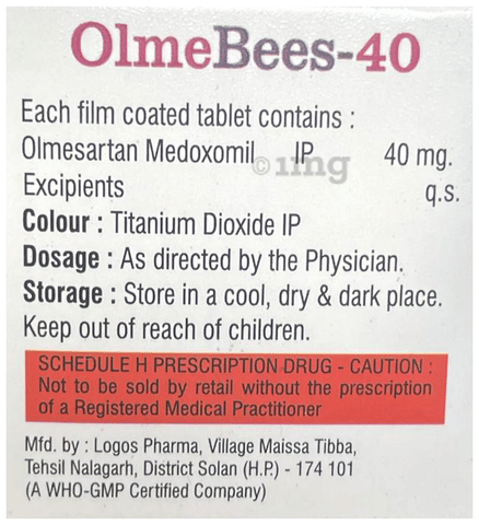 Olmebees 40 Tablet image Olmebees 40 Tablet image