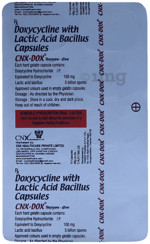 Cnx Dox 100mg Capsule image Cnx Dox 100mg Capsule image