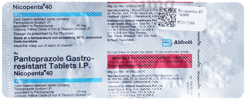 Nicopenta 40 Tablet image Nicopenta 40 Tablet image