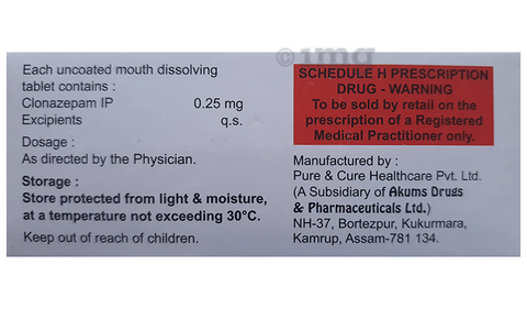Clonabu MD 0.25 Tablet image Clonabu MD 0.25 Tablet image