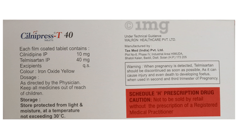 Cilnipress-T 40 Tablet image