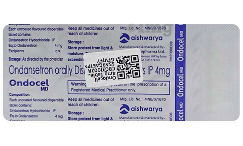 Ondocell 4mg Tablet MD image