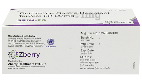 Srin 20 Tablet image