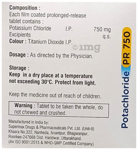 Potachloride PR 750 Tablet