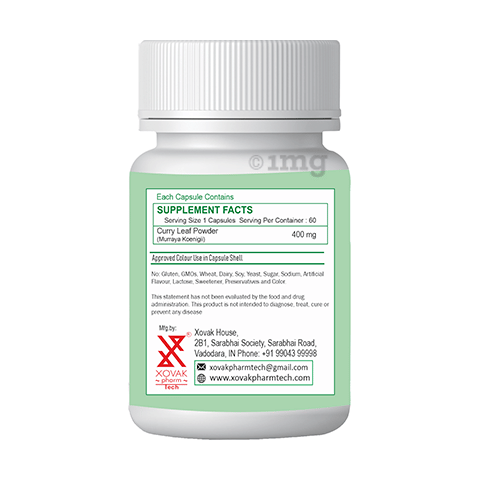 Pharmtech Curry Leaf Capsule image Pharmtech Curry Leaf Capsule image