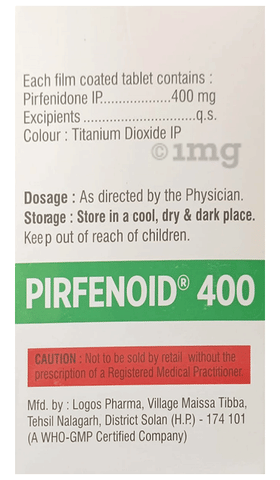 Pirfenoid 400 Tablet image Pirfenoid 400 Tablet image